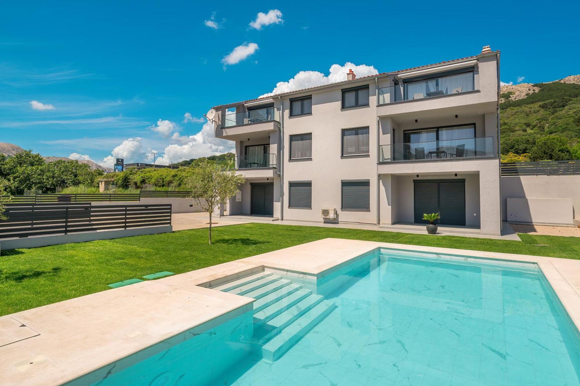 Poolside Apartments Anabella Baska  Ngoại thất bức ảnh