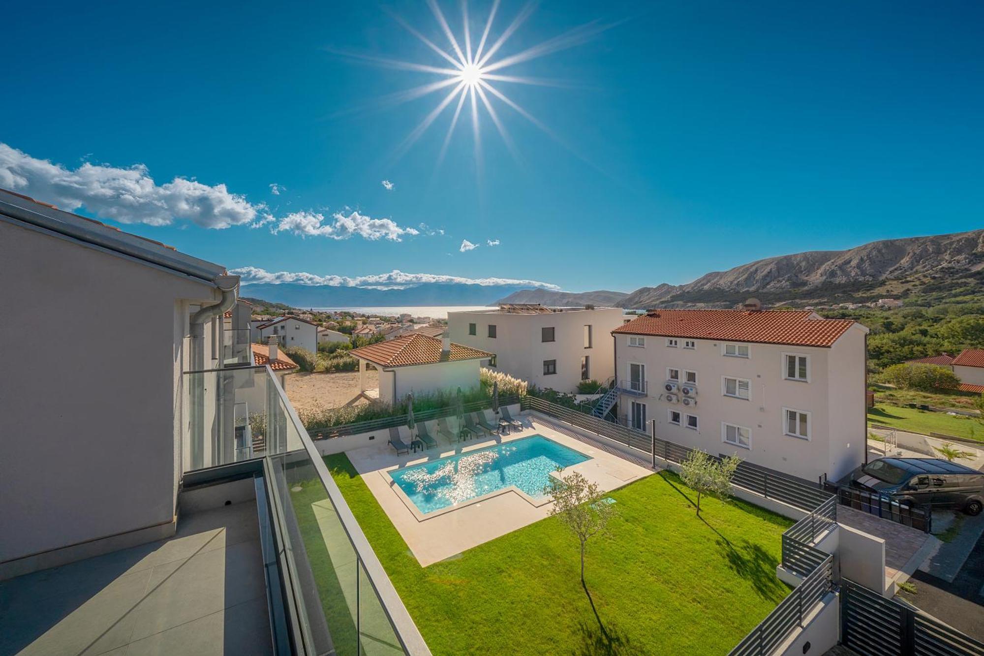 Poolside Apartments Anabella Baska  Ngoại thất bức ảnh