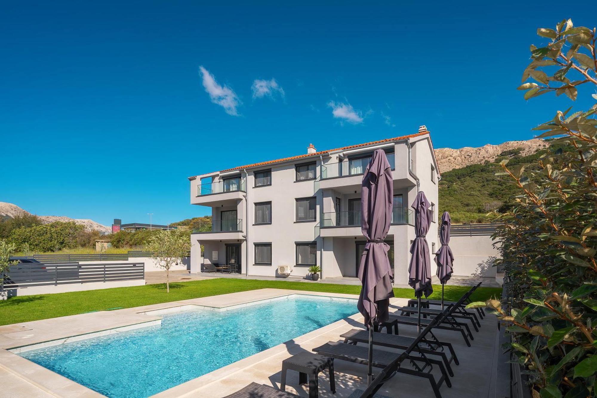 Poolside Apartments Anabella Baska  Ngoại thất bức ảnh